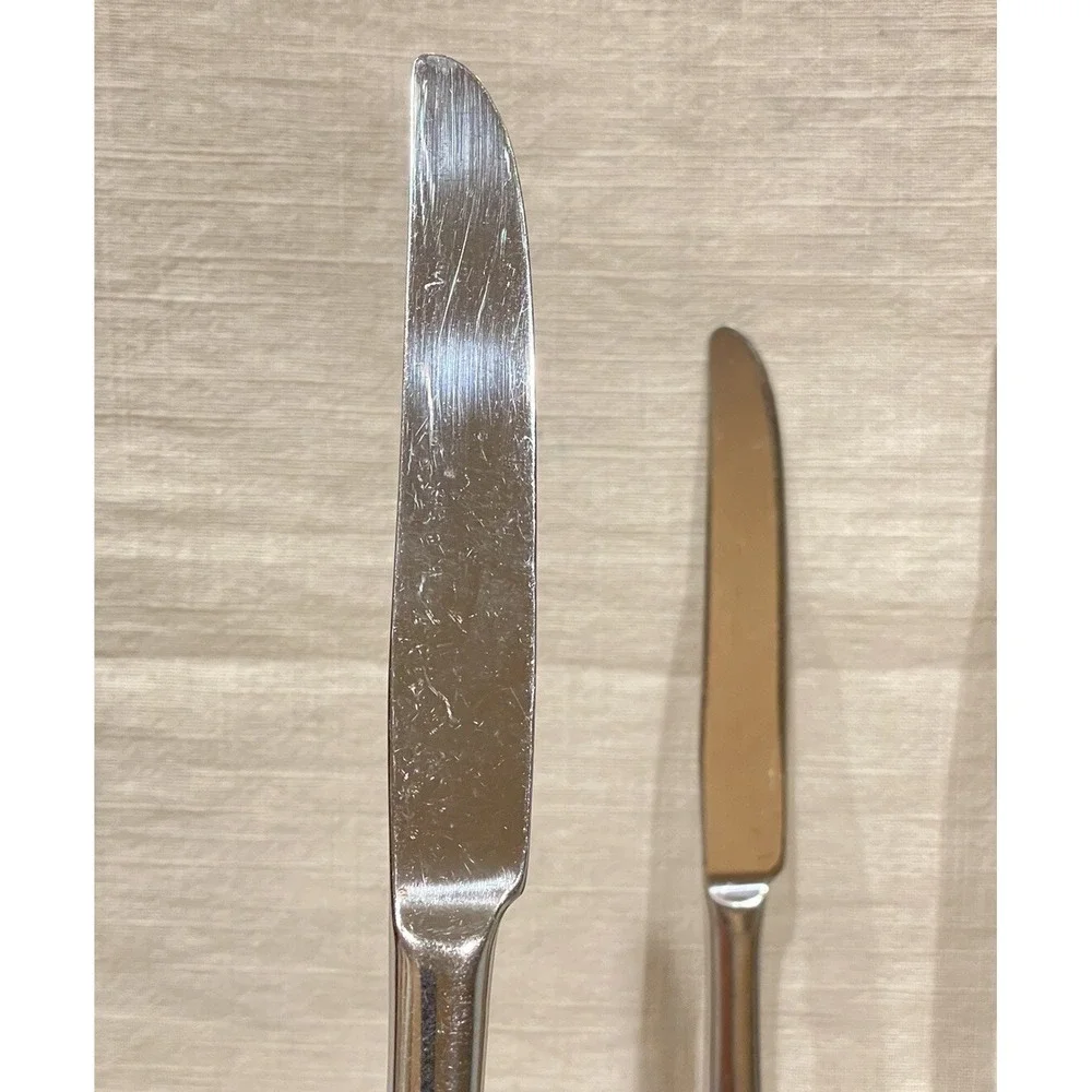 Set‎ Of 6 Oneida MELODIA 18/10 Stainless Flatware Dinner Knives 9.5 Inches Long